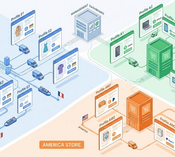 E-commerce Multi-Store Management Without Risk of Bans f
