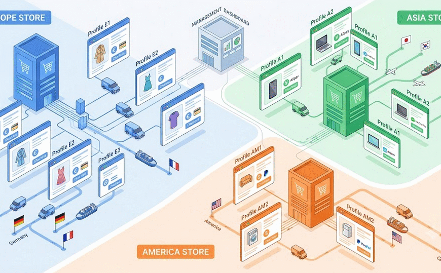 E-commerce Multi-Store Management Without Risk of Bans f